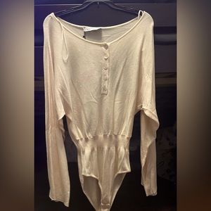 Zara soft button down body suit